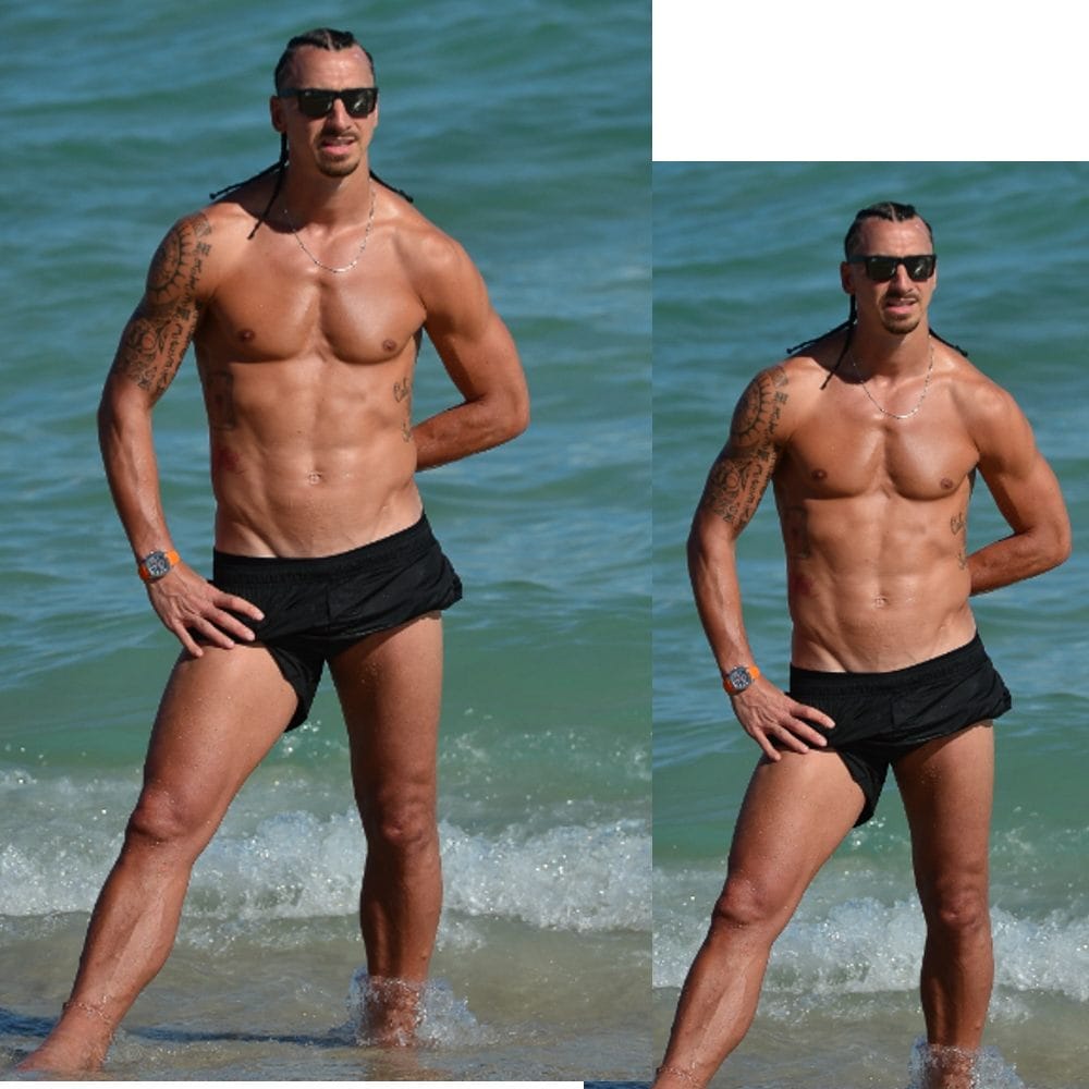 ৪১ বছরেও ফিটনেসে ২১-এর তরুণকে দশ গোল দিতে পারেন। সেটাই কি বোঝানোর চেষ্টা করছিলেন? (ছবি:টুইটার)