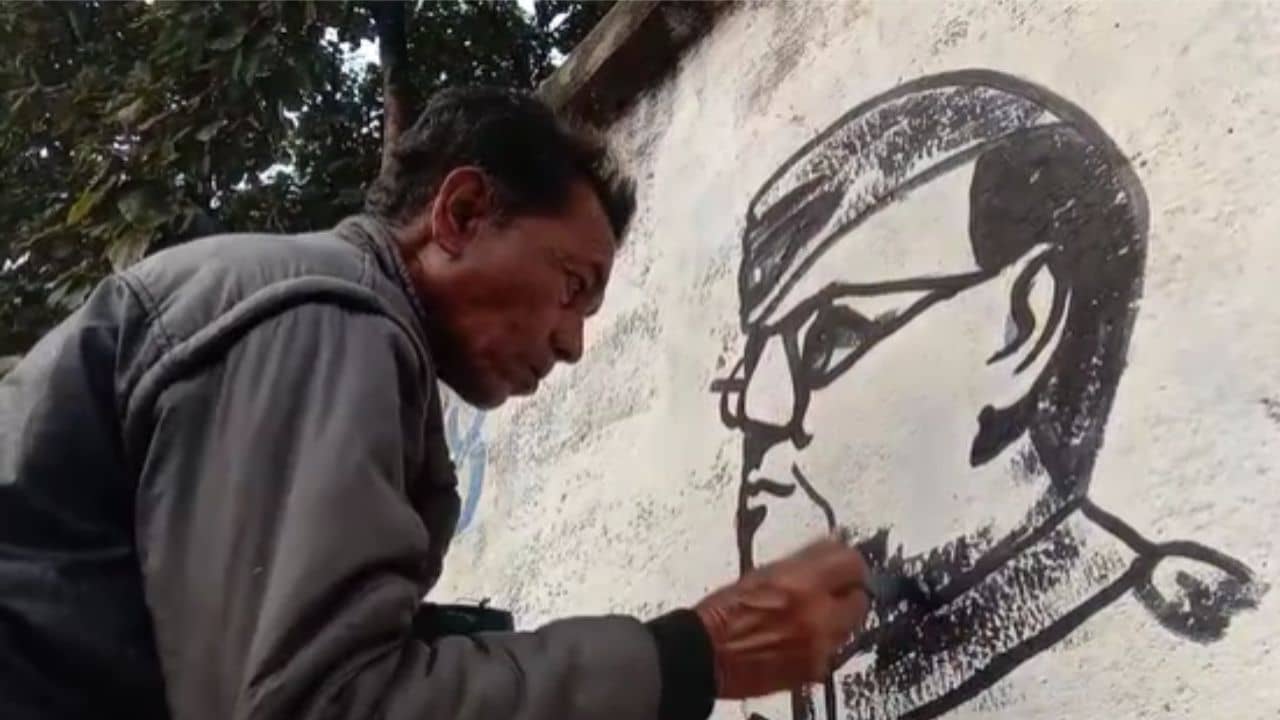 Subhas Chandra Bose Jayanti 2023: রং-তুলিতে মুহূর্তে এঁকে ফেলেন নেতাজি, কুলটির বিশ্বনাথের প্রতিভা বিস্মিত করবে