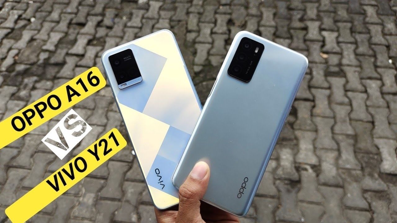 vivo y21 and oppo a16