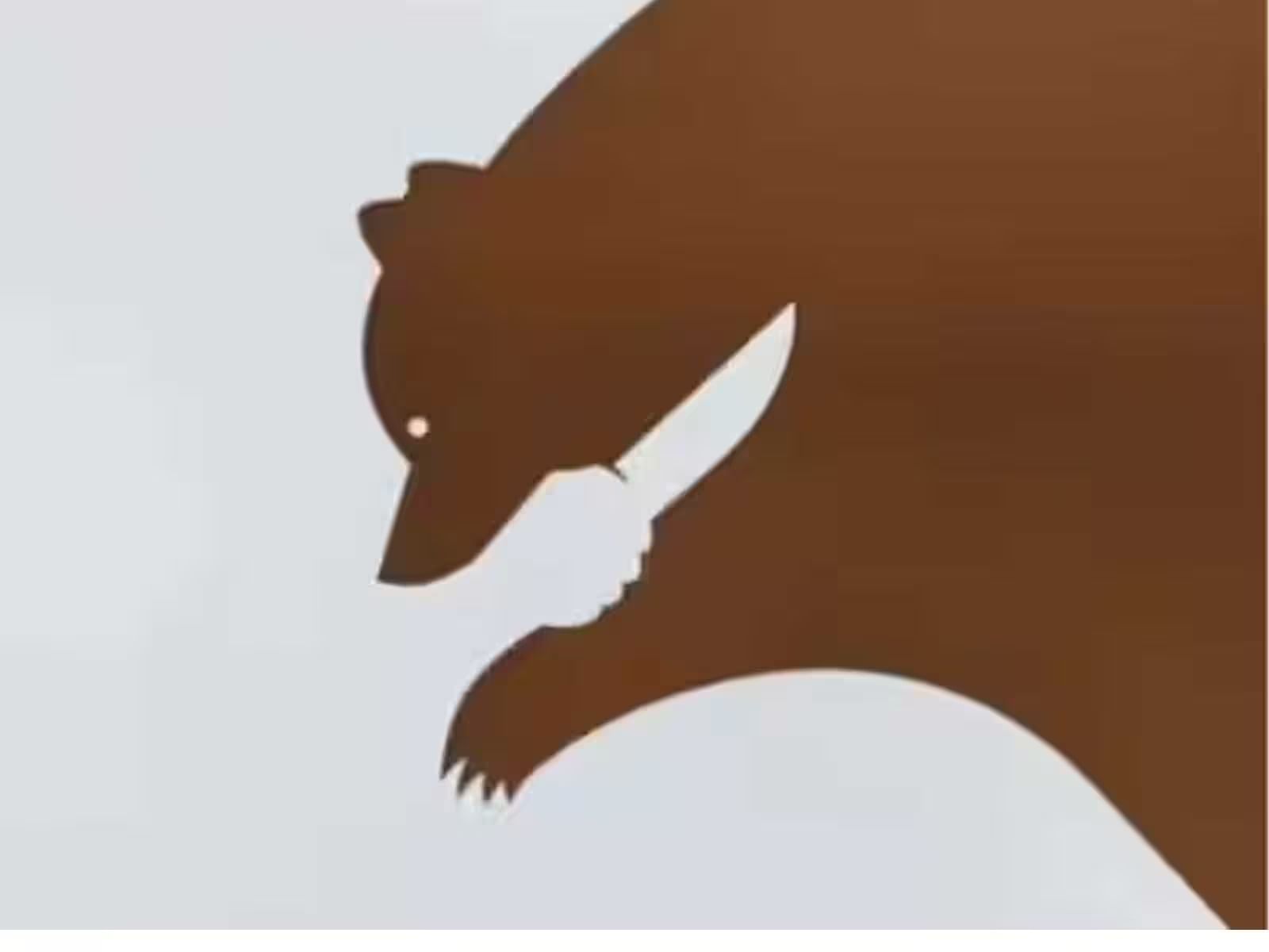 Optical Illusion Bear Or Knife