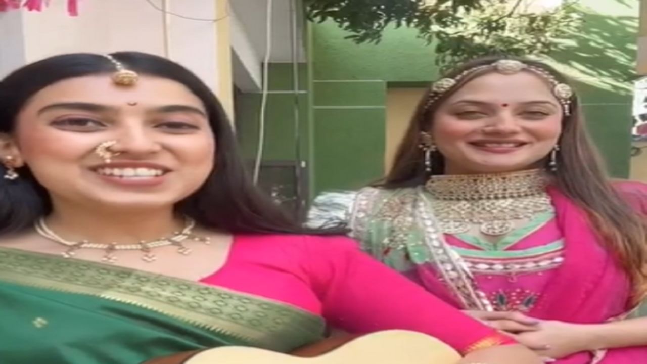 Viral Video: রাজস্থানি আর মারাঠি গানের অপরূপ ফিউশন, দুই যুবতীর সুরে ভাসল নেটিজেনরা