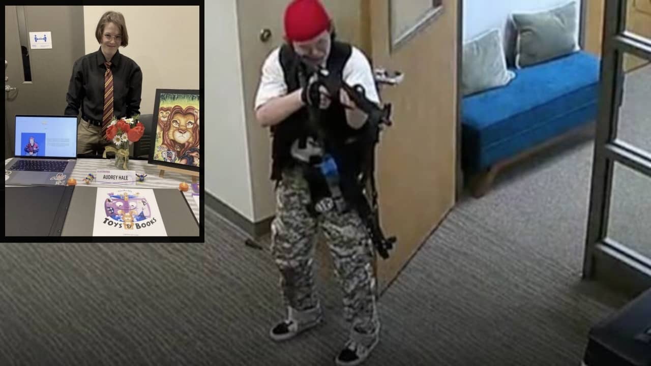 Nashville shooting: রূপান্তরকামী বন্দুকধারীর হাতে অ্যাসল্ট রাইফেল, স্কুলের গেটে গুলিবৃষ্টি;  সিসিটিভিতে ধরা পড়ল শিউরে ওঠা দৃশ্য