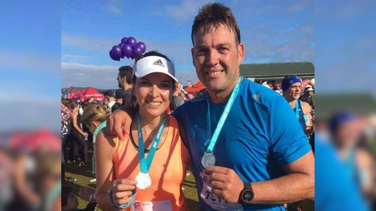 Jacques Kallis with his sister