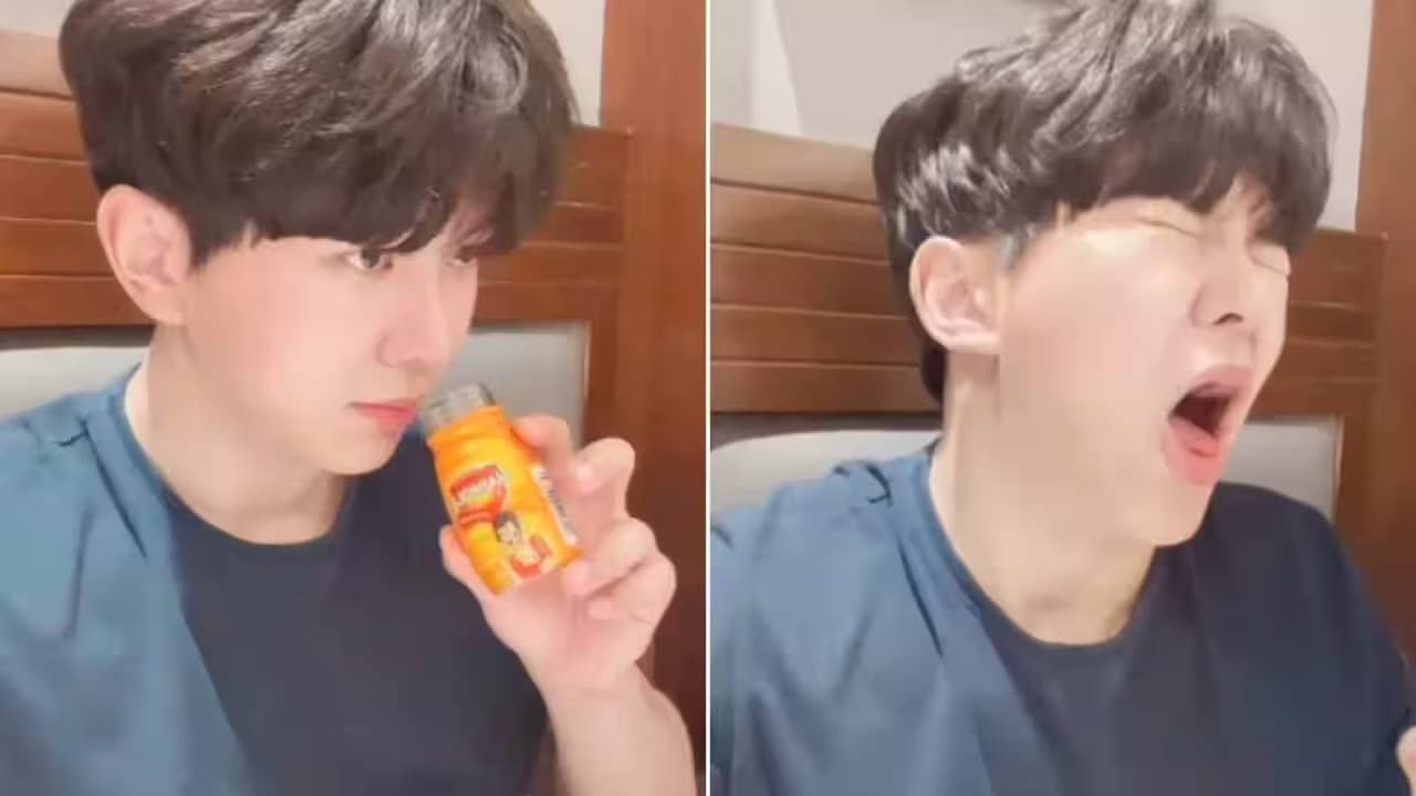 Viral Video: প্রথম বার হজমোলা খেলেন কোরিয়ান যুবক, মুখ খানা যা করলেন, নেটিজ়েনরা অন্য কিছু ভেবে বসলেন!