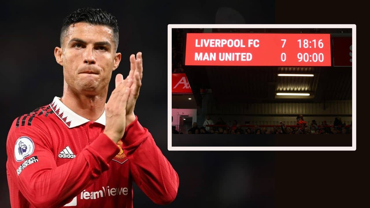 Liverpool vs Man U: কাটা ঘায়ে নুনের ছিটে, ৭ গোল হজমের দিনে গ্যালারিতে রোনাল্ডোর জয়গান!