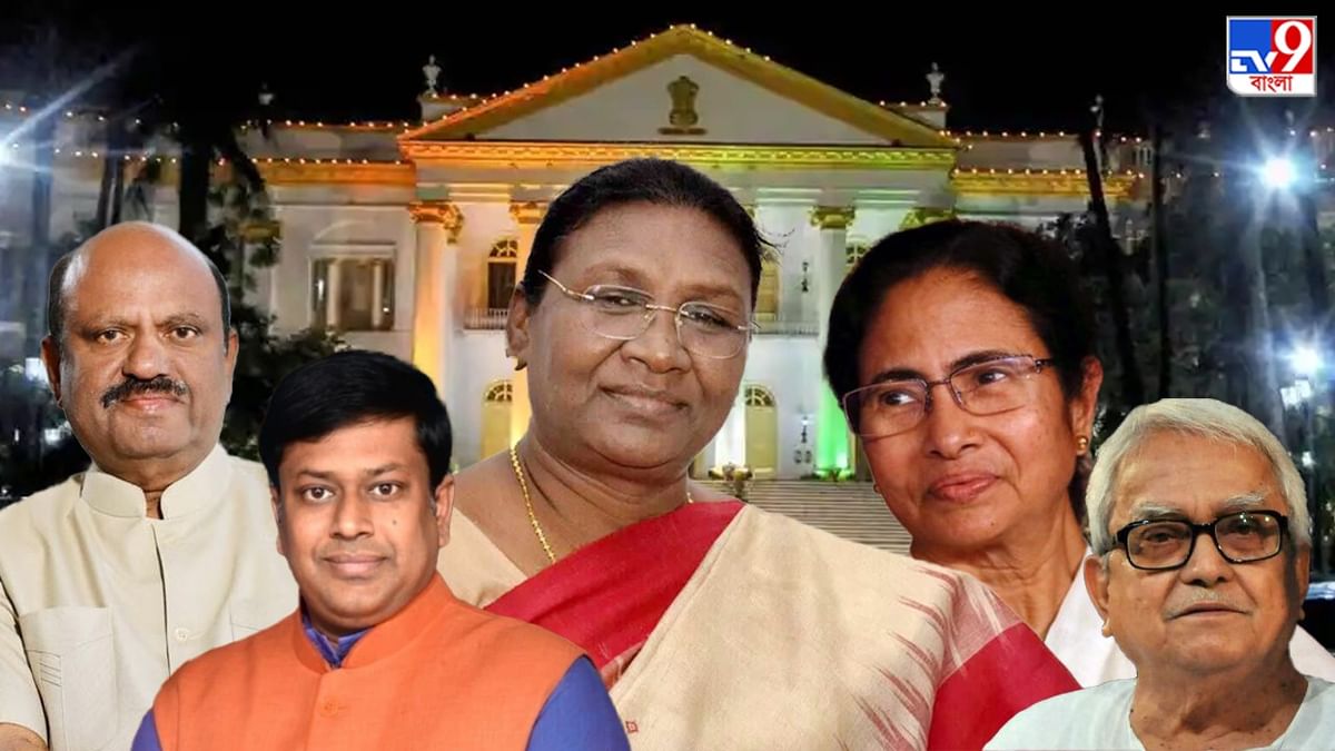 President Draupadi Murmu: রাষ্ট্রপতির সফরকালে রাজভবনে নৈশভোজ, এলাহি আয়োজনে হাজির মমতা-বিমান-সুকান্তরা
