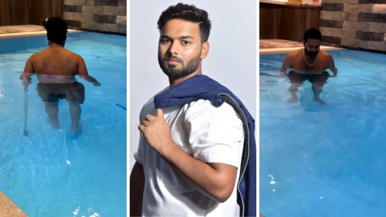 Rishabh Pant: জলের মধ্যে হাঁটাহাঁটি, সুস্থ হতে এ কোন পন্থা ঋষভের?
