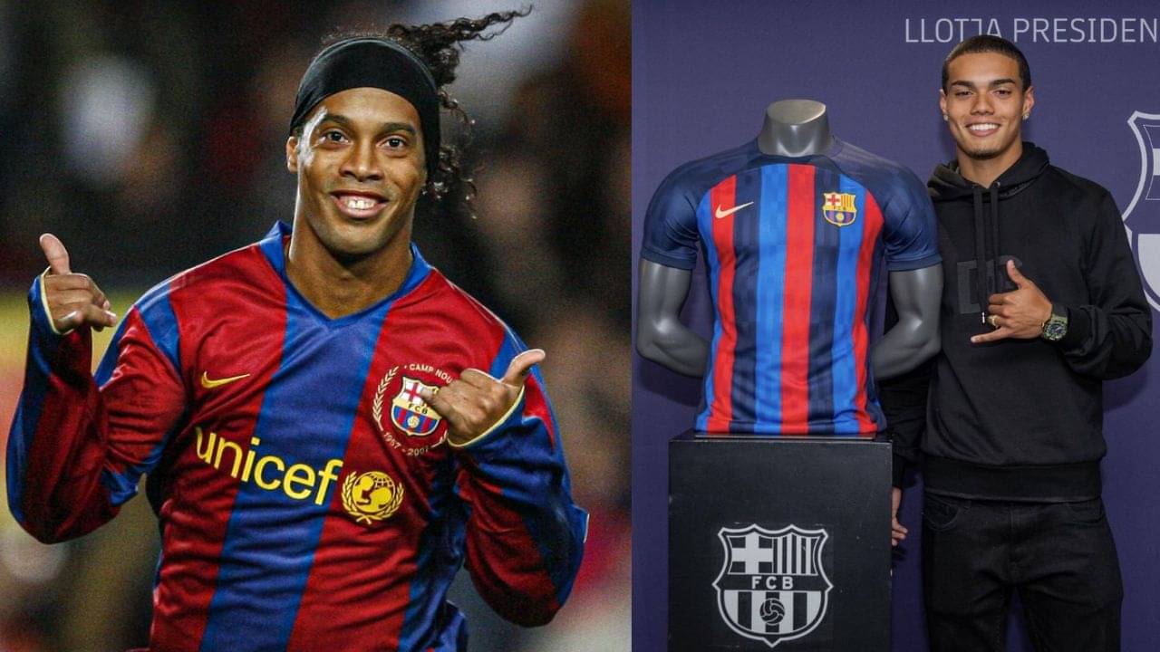 Ronaldinho’s Son: বাবার পদাঙ্ক অনুসরণ, বার্সেলোনায় সই করলেন রোনাল্ডিনহোর ছেলে