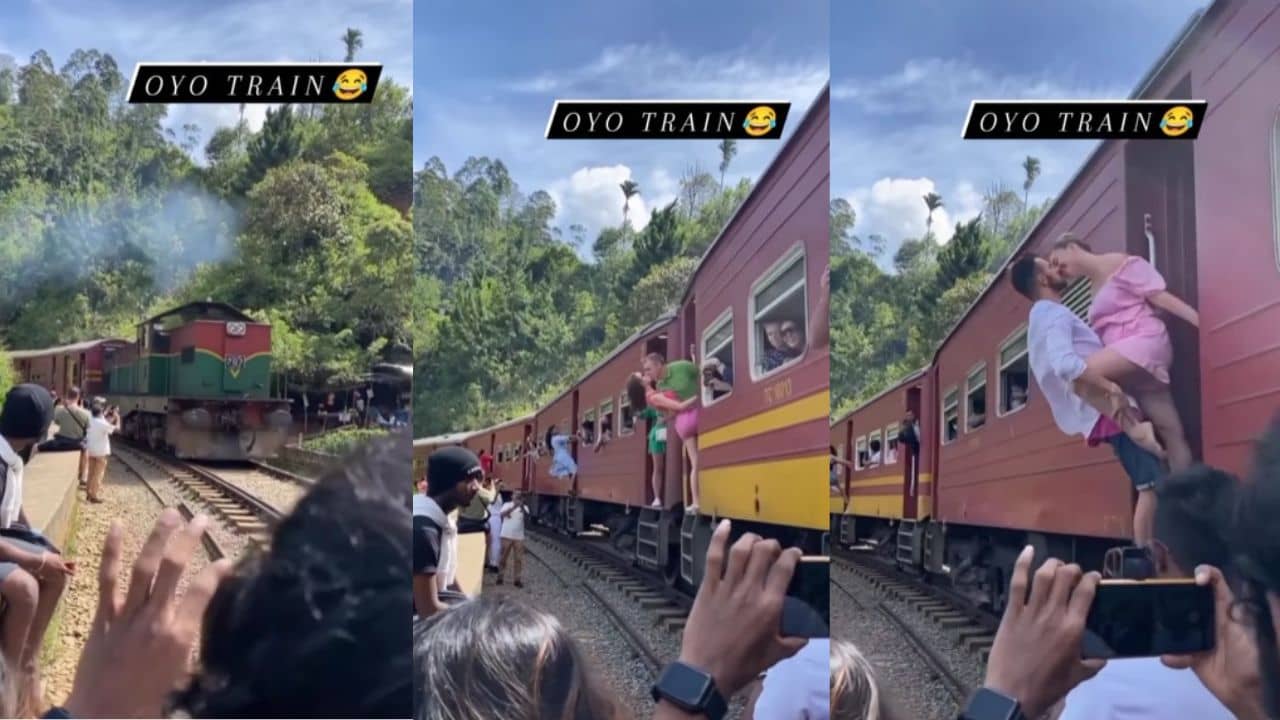 Viral Video: এক অবাক ট্রেন, চুম্বনরত অবস্থায় সফর করেন যাত্রীরা, ছবি তুলতে লাখ-লাখ মানুষের ভিড়