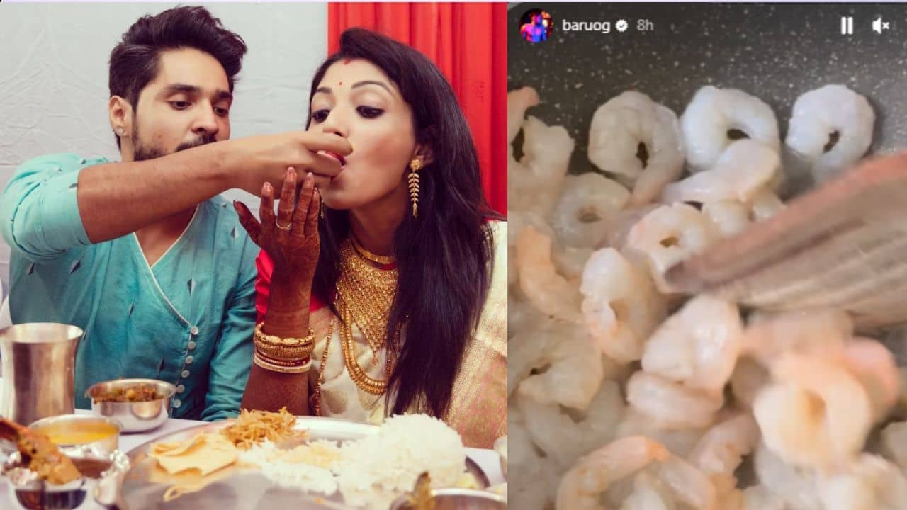 Gourab-Devlina: হাতা-খুন্তি নিয়ে হেঁসেল ঠেলছে স্বামী গৌরব, জমিয়ে খেলেন দেবলীনা?