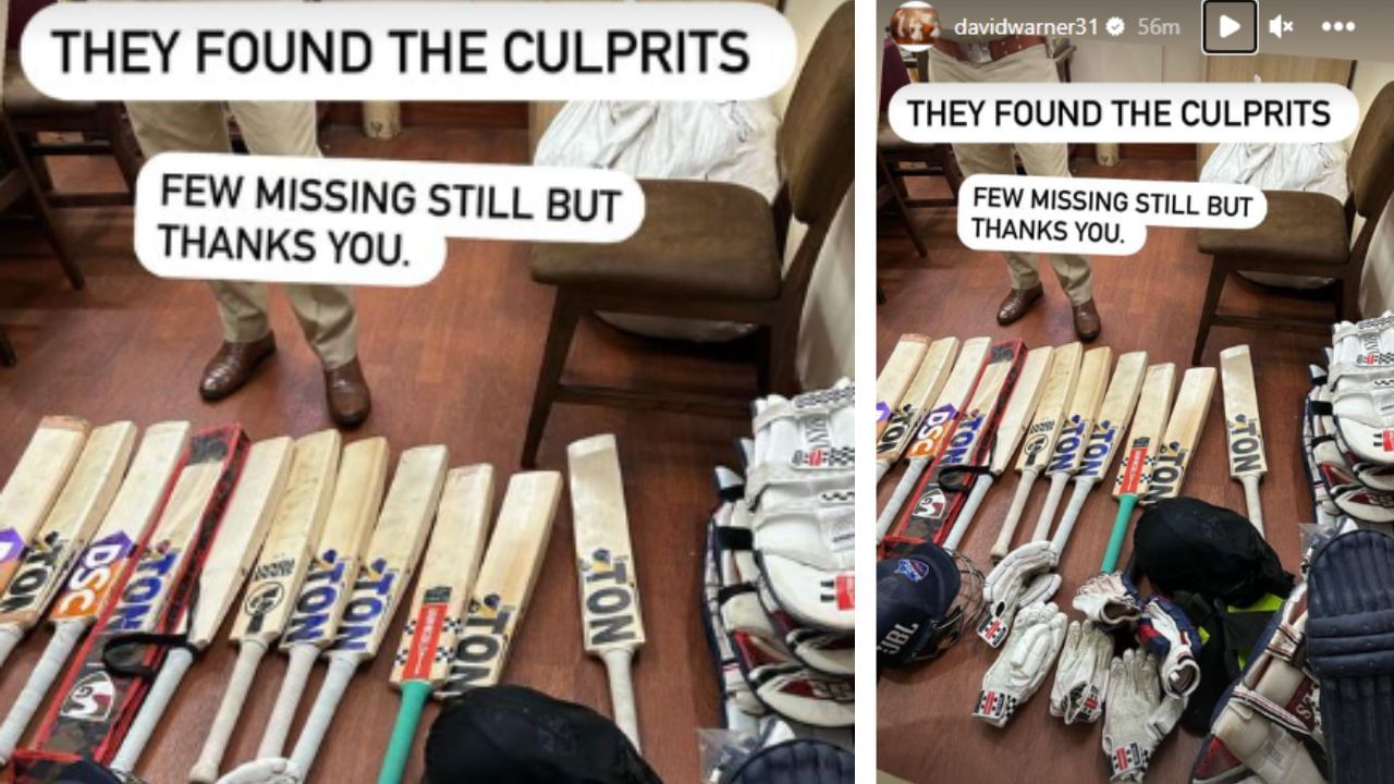 They Found The Culprits, Delhi Capitals Captain David Warner Reveals Police Have Recovered Stolen Bats and Other Equipment