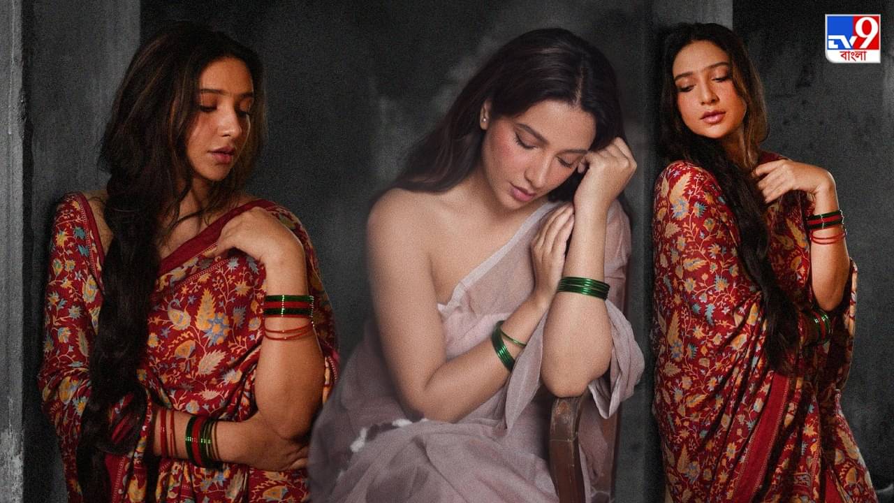 Subhashree Ganguly: ছবি নয় ঠিক যেন পটে আঁকা, ব্লাউজ ছাড়া শুভশ্রীকে এমনই সাজালেন কোকোসুন্দরী