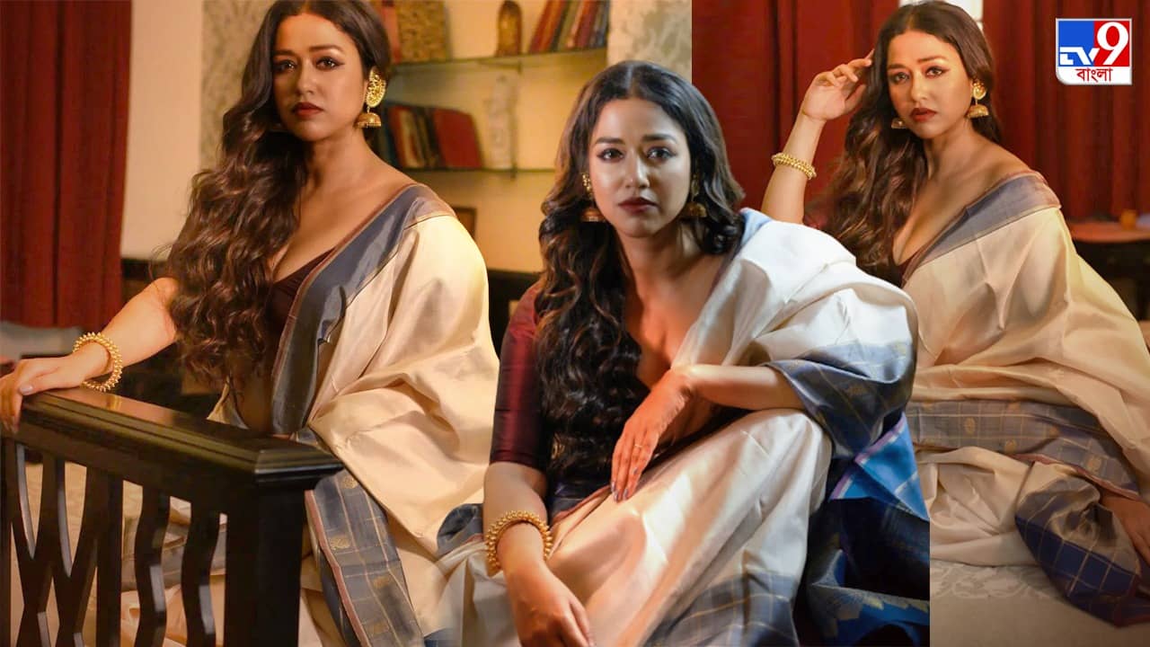 Sohini Sarkar: গরমের Soothing Fashion-এ খোলা চুল, কানপাশা আর অফ হোয়াইট কাঞ্জিভরমে সোহিনী