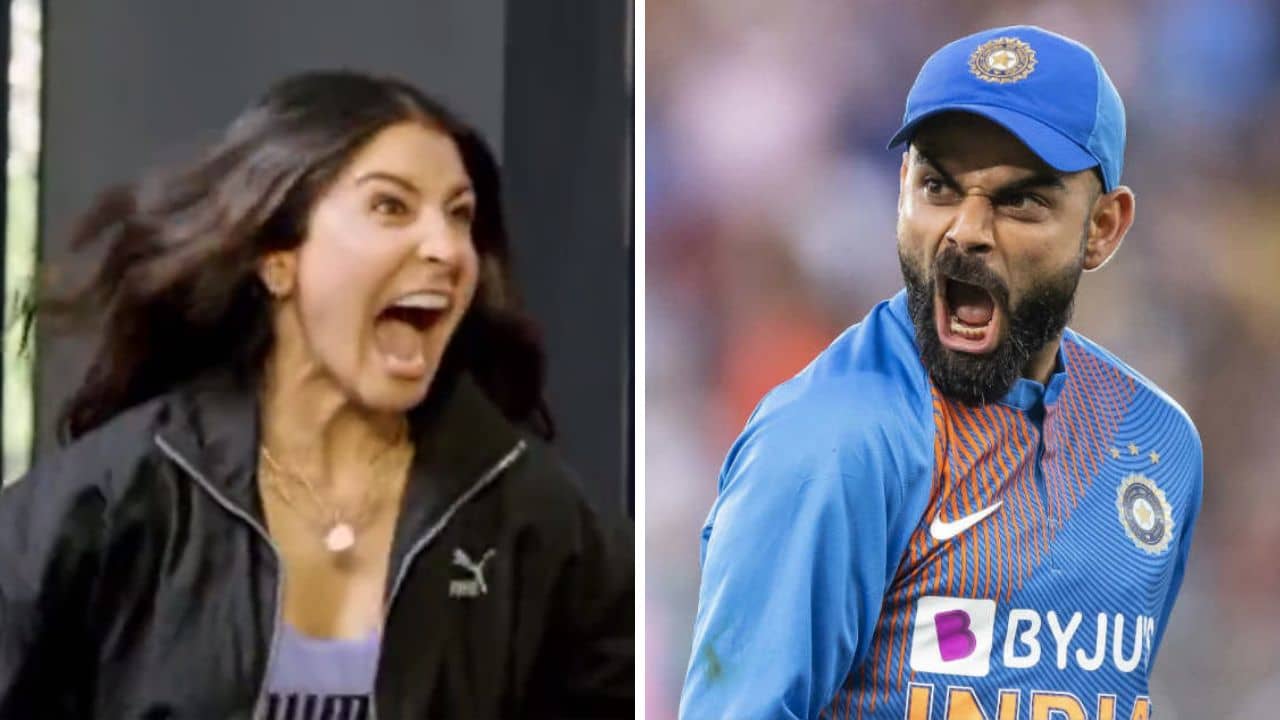 Virat Kohli-Anushka Sharma : কোহলির মতো সেলিব্রেশন দেখাতে গিয়ে দাঁত মুখ খিচিয়ে যা করলেন অনুষ্কা... রইল ভিডিয়ো