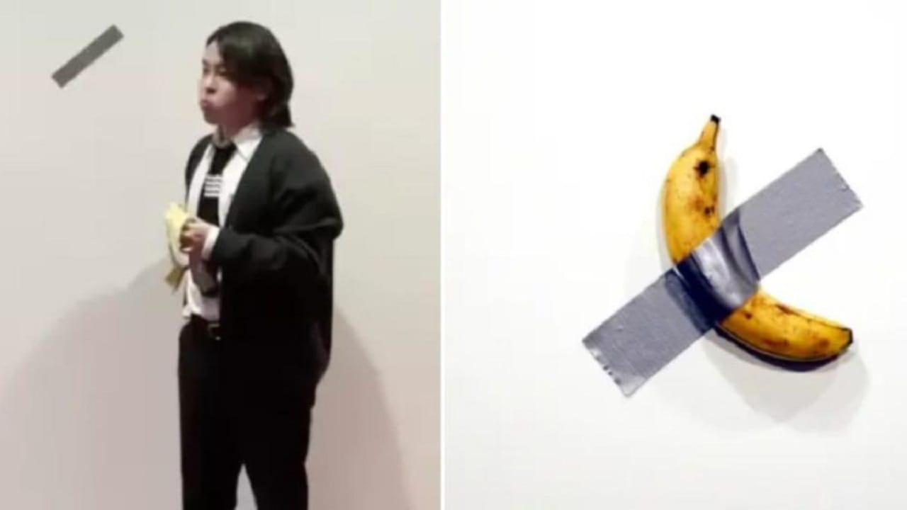 Viral Video খিদের জ্বালায় 98 লাখ টাকার 'চিত্রকলা' খেয়ে হইহই কাণ্ড