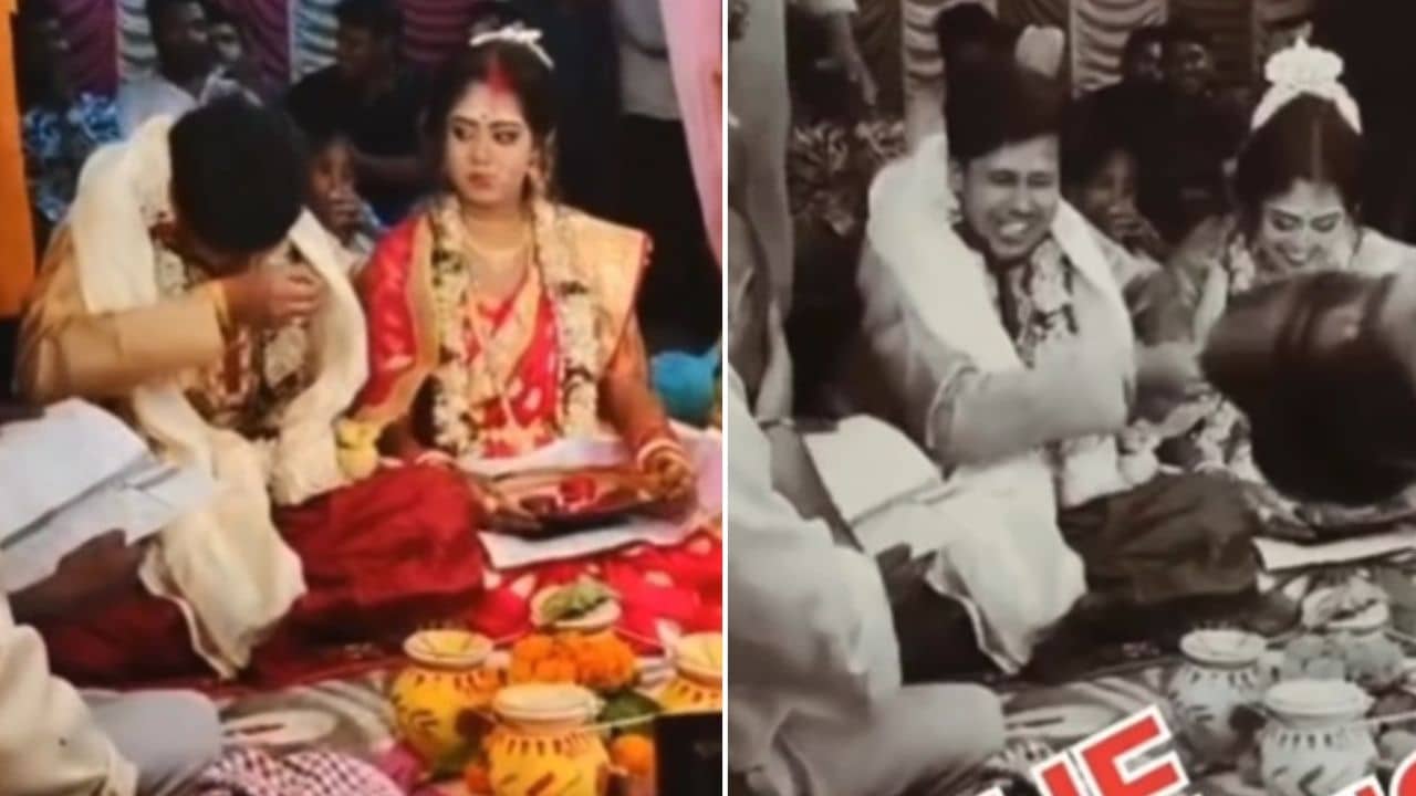 Viral Video: রাত দুটোয় বিয়ের লগ্ন! ঘুমের ঘোরে নিজের কপালেই সিঁদুর দিচ্ছিলেন বর, তারপর কী কাণ্ডটা ঘটল দেখুন