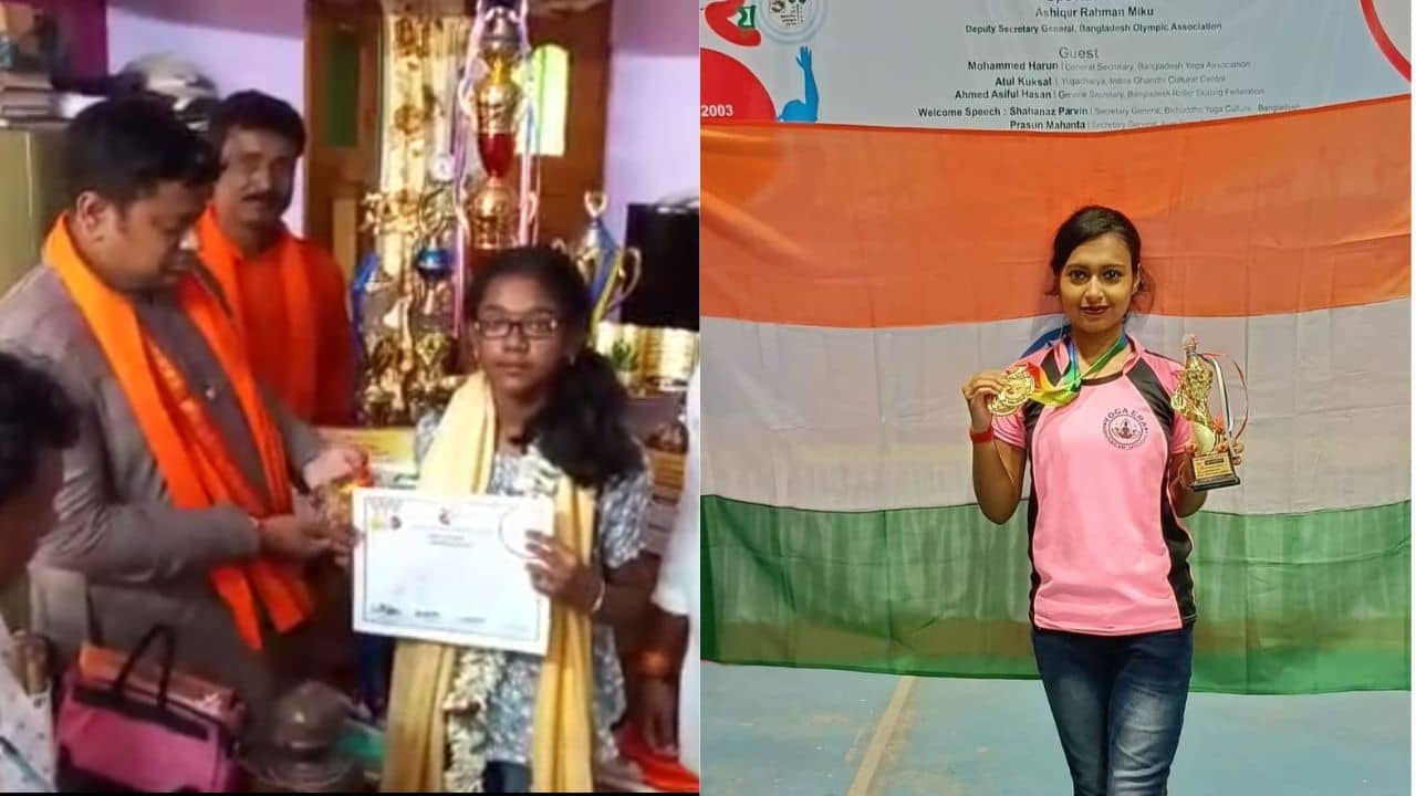 Bengal Yoga : যোগায় বাংলার মুখ উজ্জ্বল করছেন নেহা, শ্রেয়সী
