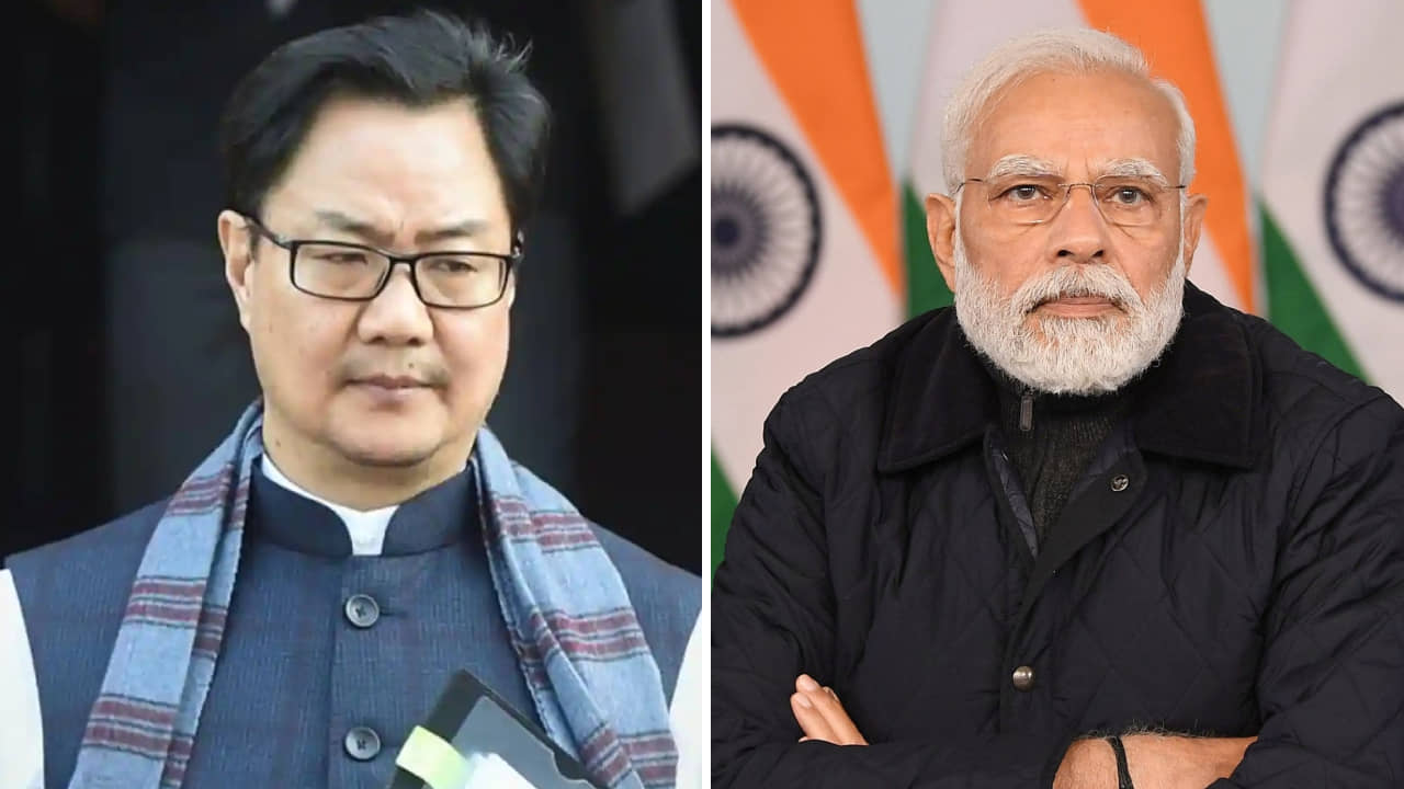 Cabinet Reshuffle: বড় পদক্ষেপ কেন্দ্রের, আইনমন্ত্রী পদ থেকে সরানো হল কিরণ রিজিজুকে