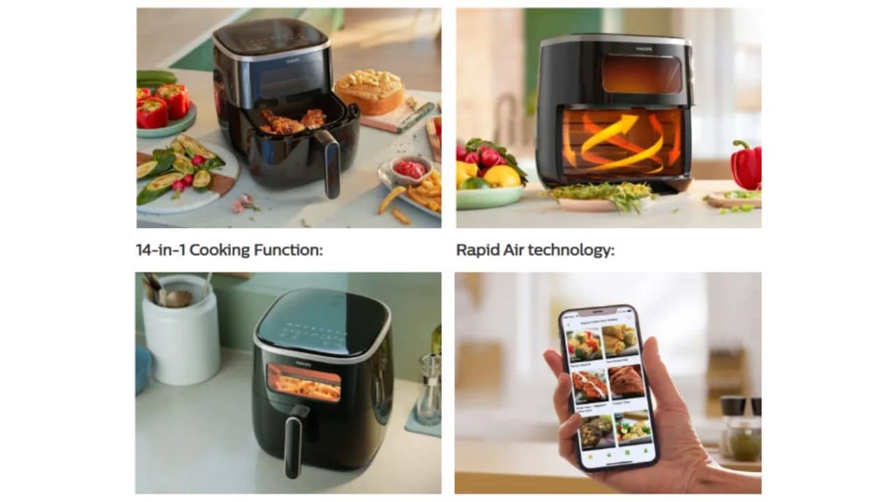 Philips নিয়ে এল নতুন Airfryer, মুহুর্তে মুচমুচে খাবার! ভিতরে কতটা রান্না হল, দেখতেও পাবেন বাইরে থেকে