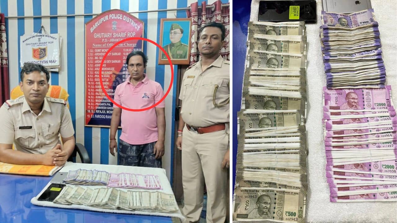 Theft Case: ভাঙড়ে চোরের ঝুলি থেকে বেরল গাদা গাদা ২০০০ টাকার নোট!
