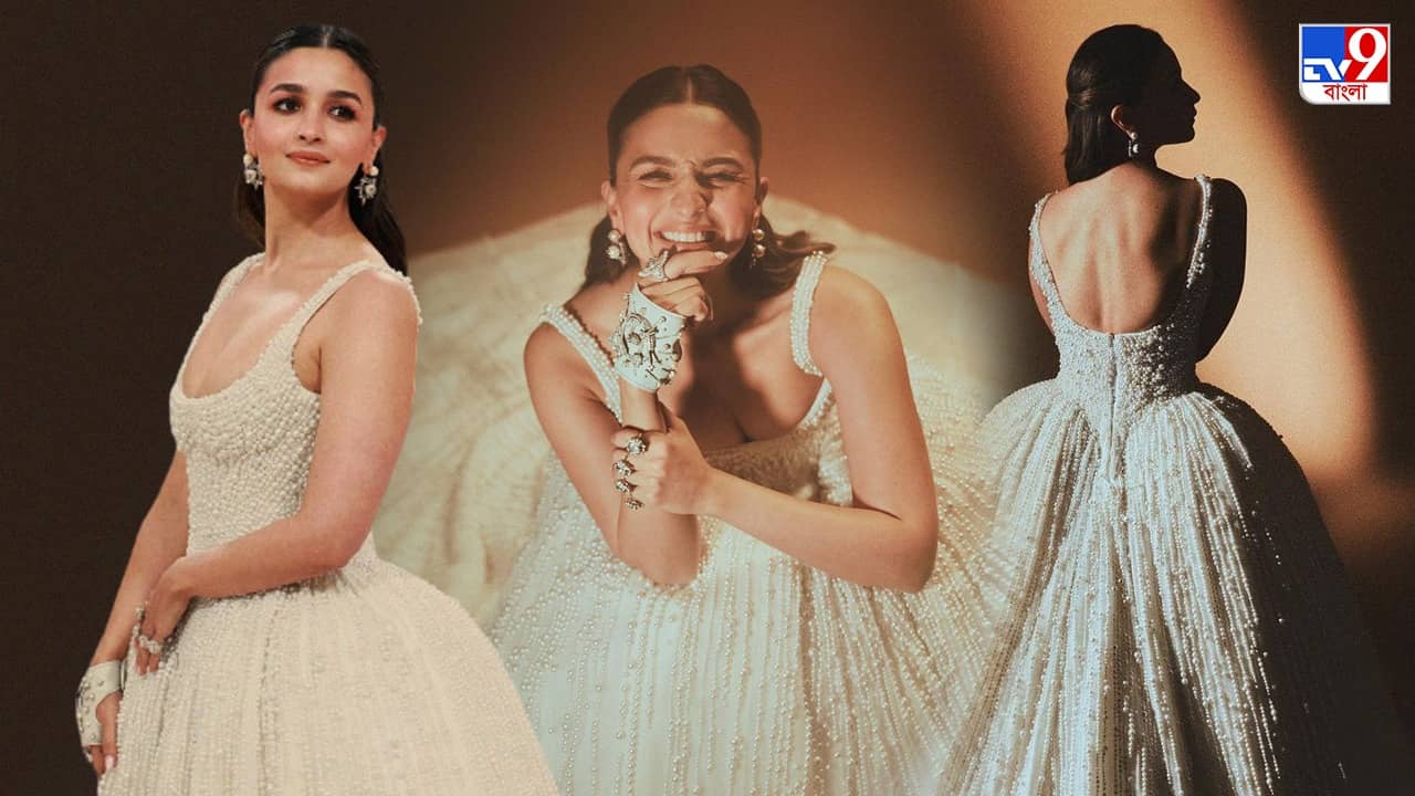 Alia Bhatt Met Gala Gown: ১ লক্ষ মুক্ত বসানো গাউনে মেট গালায় অভিষেক আলিয়ার, পাশ্চাত্য সাজেও থাকল দেশজ ছোঁয়া