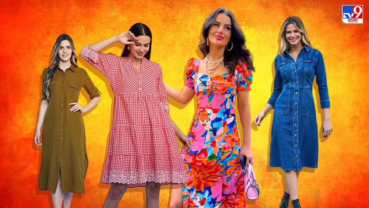 Midi Dress Fashion: উইকেন্ডে নজর কাড়ুন মিডি ড্রেসে, জানুন সাজবেন কীভাবে
