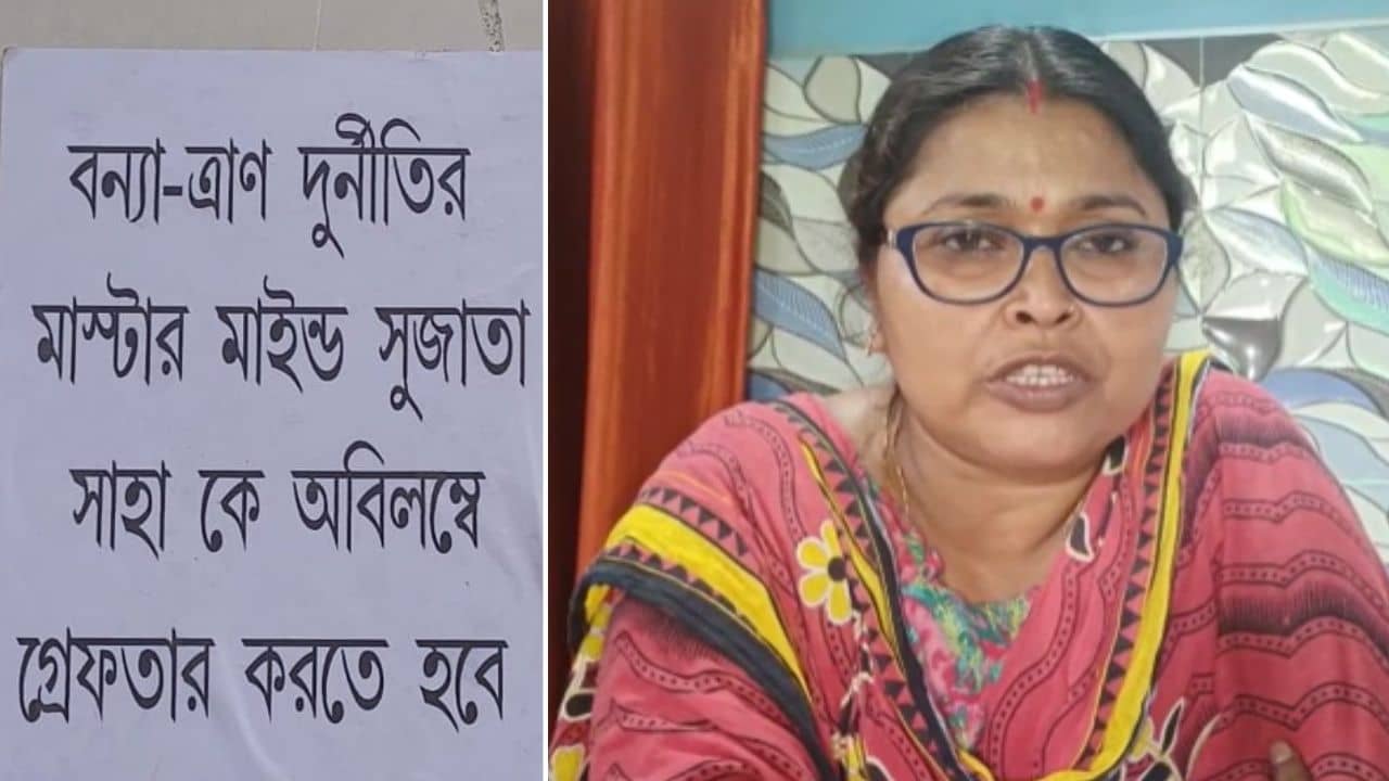 TMC: ত্রাণ-দুর্নীতিতে তৃণমূলের ব্লক নেত্রীর নামে পোস্টার, পাল্টা ষড়যন্ত্রের দাবি