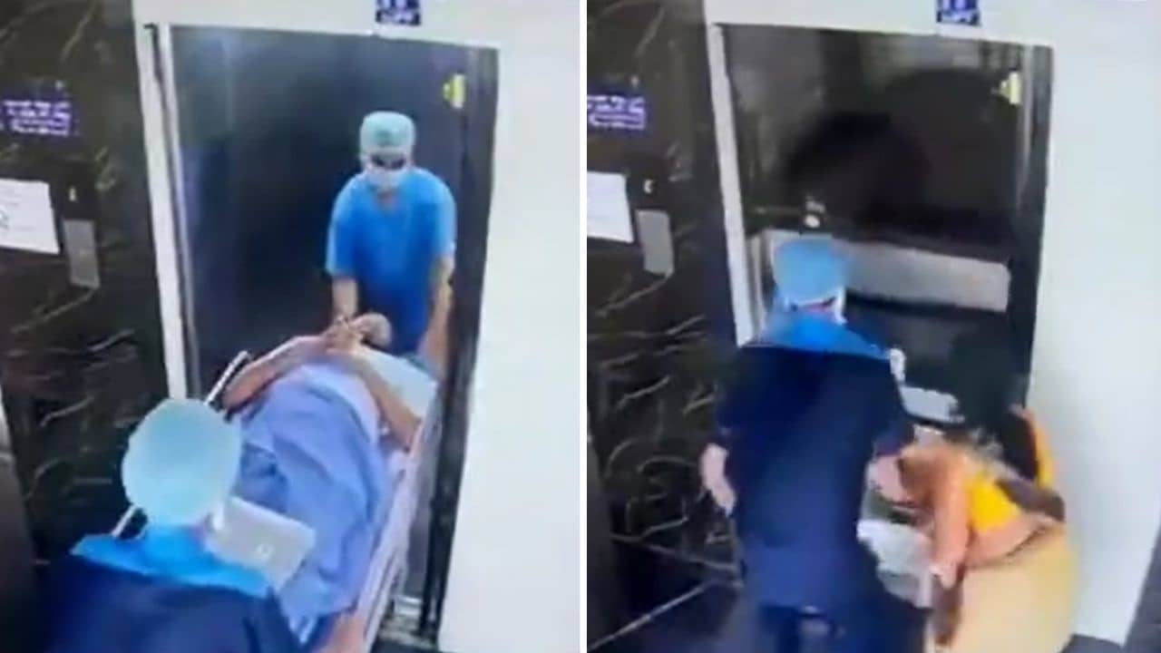 Viral Video: মড়ার উপর খাঁড়ার ঘা, হাসপাতালে রোগীর উপরে ভেঙে পড়ল লিফট, শিউরে ওঠার মতো ভিডিয়ো