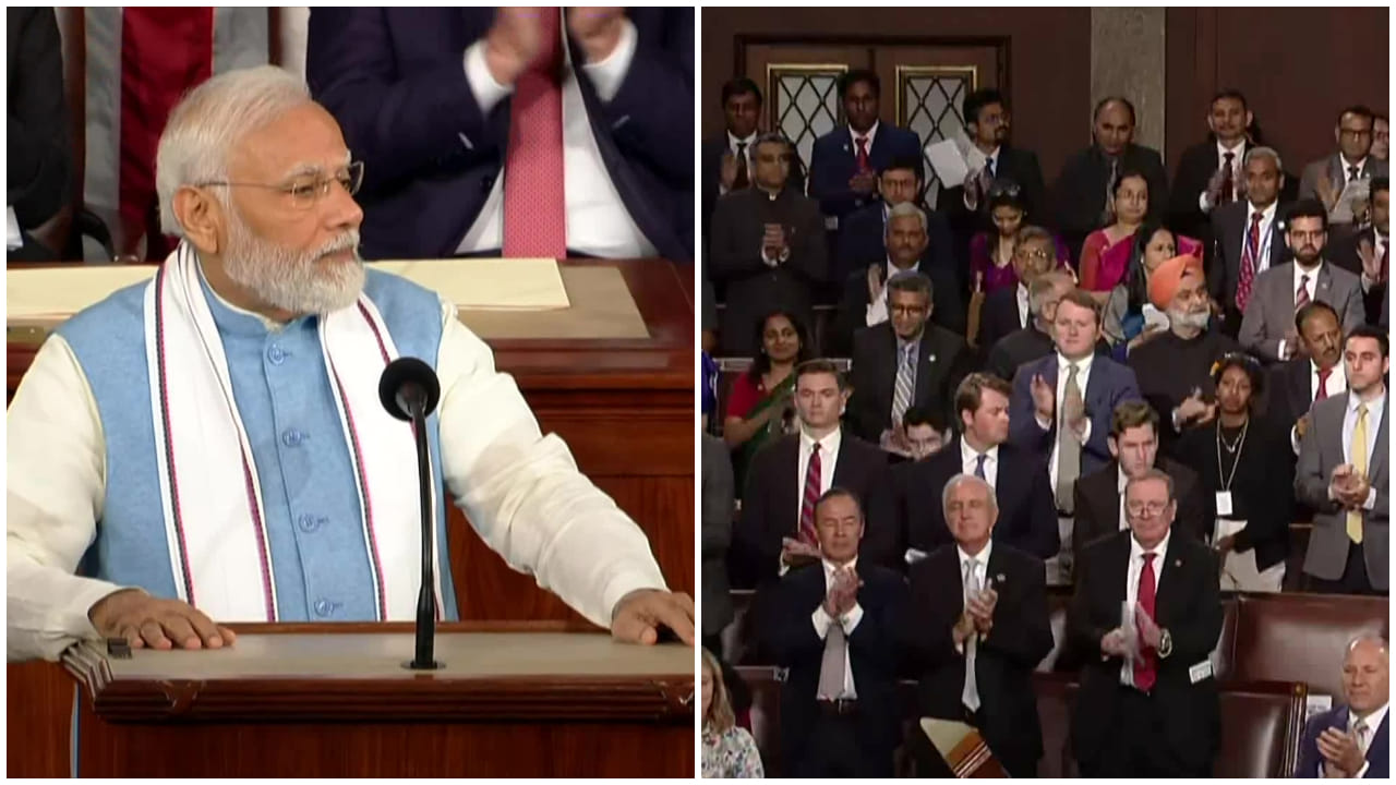PM Modi at US congress: 'মোদী-মোদী' স্লোগানে মুখরিত সভা, মার্কিন ...