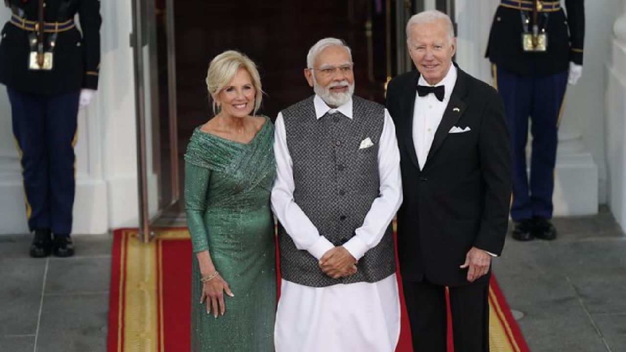 White House Dinner: অম্বানী থেকে পিচাই, মোদীর সম্মানে নৈশভোজে চাঁদের হাট; বাজরার কেক খেলেন অতিথিরা