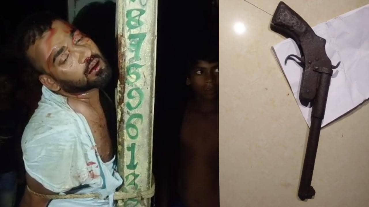 Murshidabad: পিস্তল নিয়ে সটান প্রেমিকার গ্রামে হাজির যুবক, ইলেকট্রিক পোলে বেঁধে চলল গণধোলাই