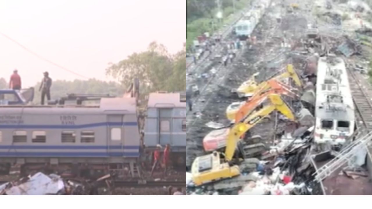 Balasore Train Accident: জেসিবি দিয়ে মালগাড়ির ওপর থেকে সরানো হচ্ছে করমণ্ডলের কামরা, রক্তমাখা রেল লাইনই সারাতে ব্যস্ত হাজার কর্মী