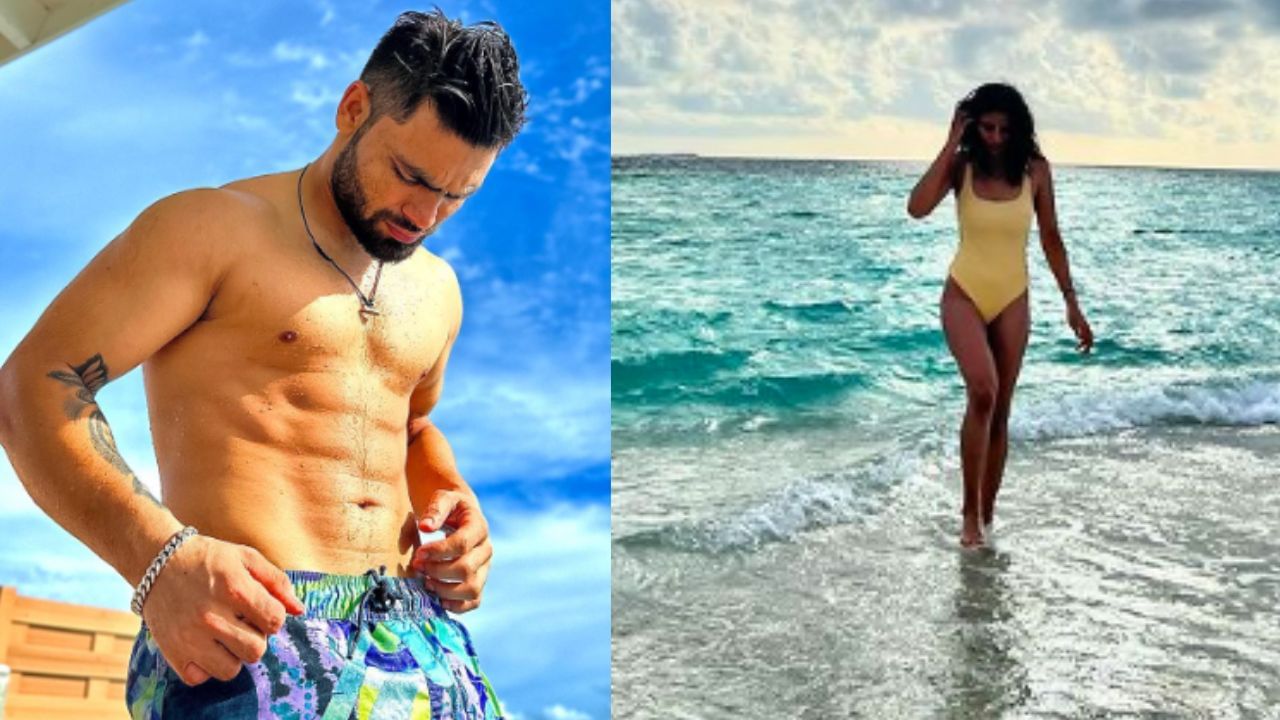 Rinku Singh : সিক্সার কিং'য়ে মজে গিয়েছেন সুন্দরী, মালদ্বীপে রিঙ্কুর সঙ্গী কে? Rinku Singh : সিক্সার কিং'য়ে মজে গিয়েছেন সুন্দরী, মালদ্বীপে রিঙ্কুর সঙ্গী কে?