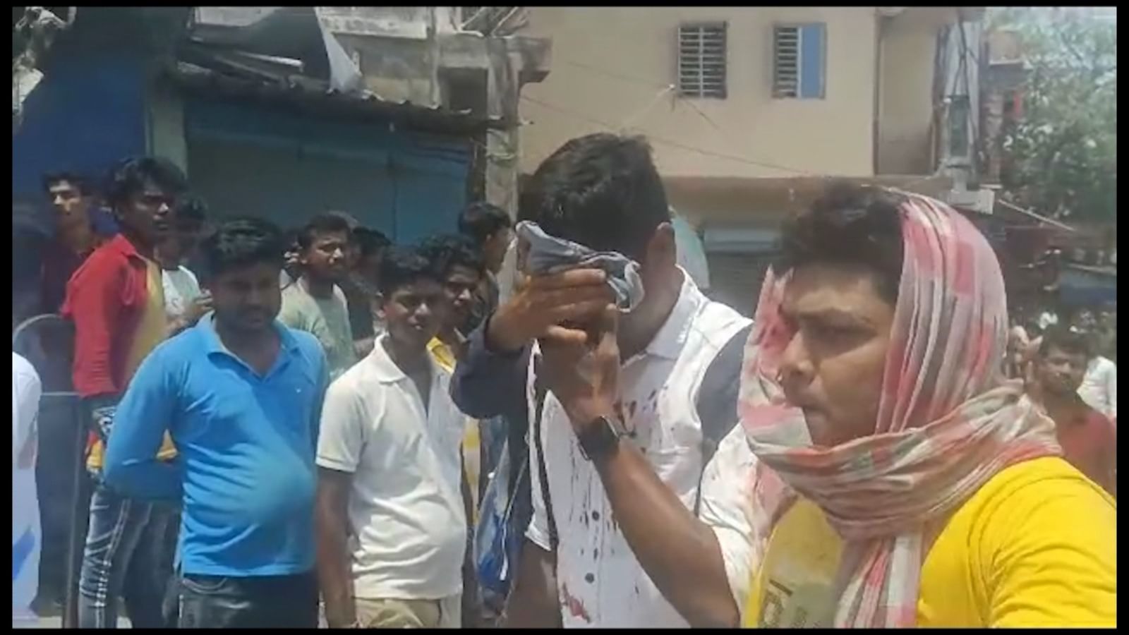 Clash at Canning during nomination of panchayat election, attack on journalist