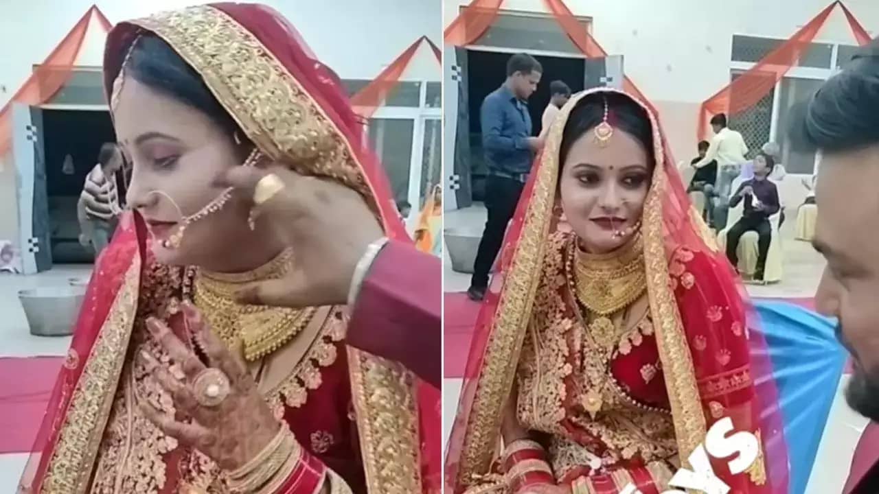 Viral Video: কোন জাদুতে বিয়ের কনেকে সুন্দর লাগে? সবার সামনে আসল কীর্তি ফাঁস করে লোক হাসালেন বর...
