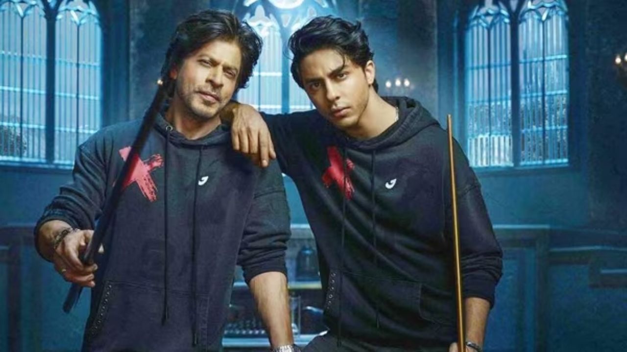 Shahrukh Khan With Aryan ছেলের সঙ্গে জুটি বাঁধছেন শাহরুখ কোথায় দেখা যাবে তাঁদের Bengali 