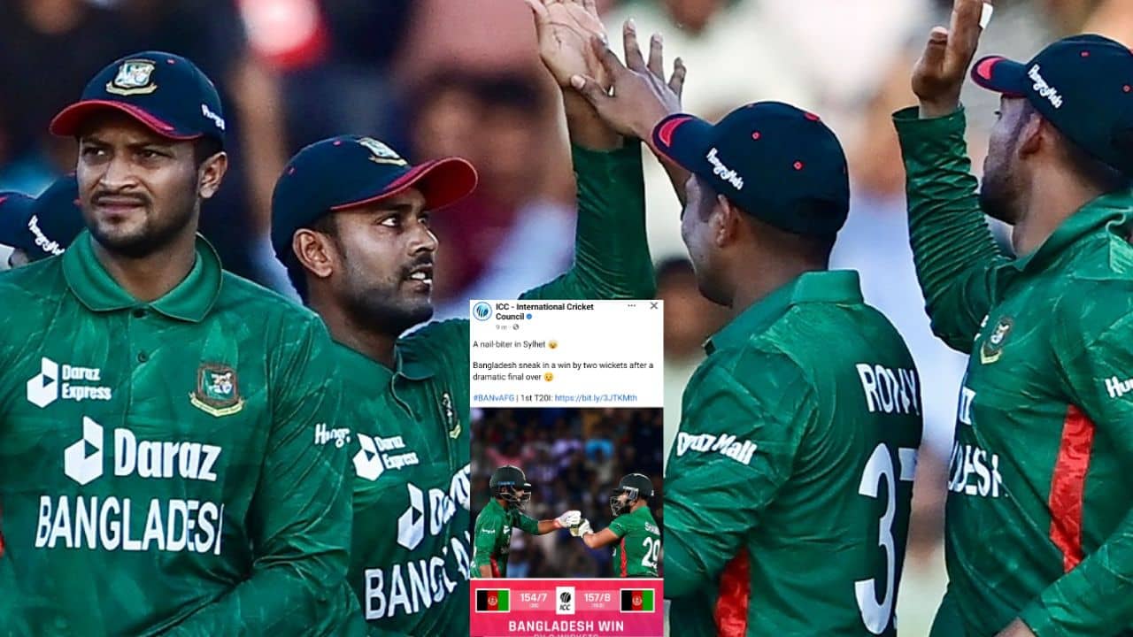 Bangladesh vs Afghanistan : সাকিবদের জয়ের আনন্দে একফোঁটা চোনা, বাংলাদেশের পতাকা ভুলে গেল আইসিসি!