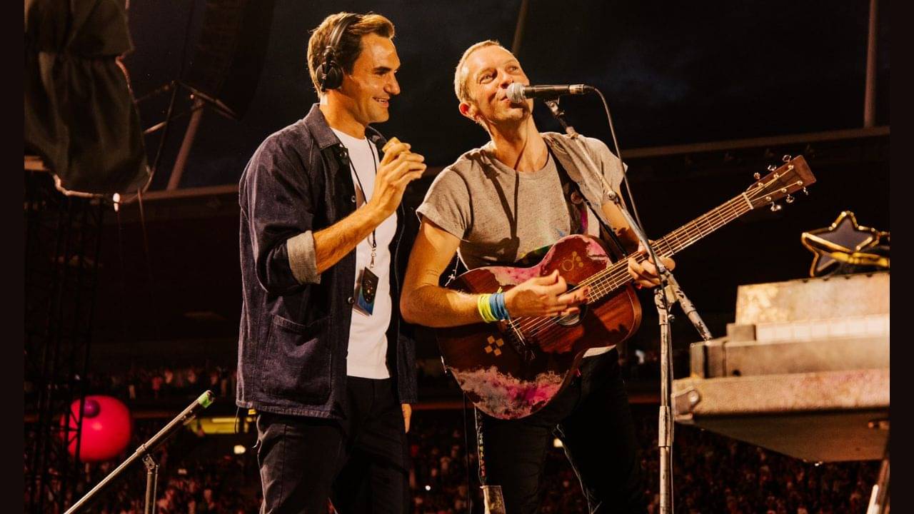 Roger Federer : কোল্ডপ্লে-র কনসার্টে যোগ দিলেন ফেডেরার, গাইলেন ডোন্ট প্যানিক