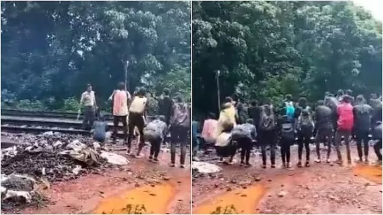 Viral Video: রেললাইন ধরে হাঁটার শাস্তি, দুধসাগর ফলস যাওয়ার পথে পর্যটকদের কান ধরে ওঠবোস করাল পুলিশ