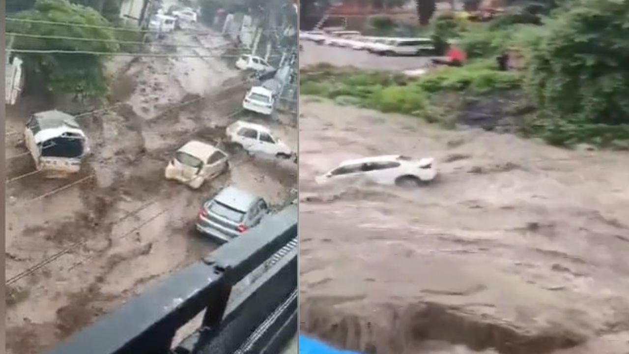 Flash Flood: হড়পা বানে খড়কুটোর মতো ভেসে গেল গাড়ি, প্রাণ হাতে নিয়ে বাঁচলেন পর্যটকরা, দেখুন ভয়ঙ্কর ভিডিয়ো