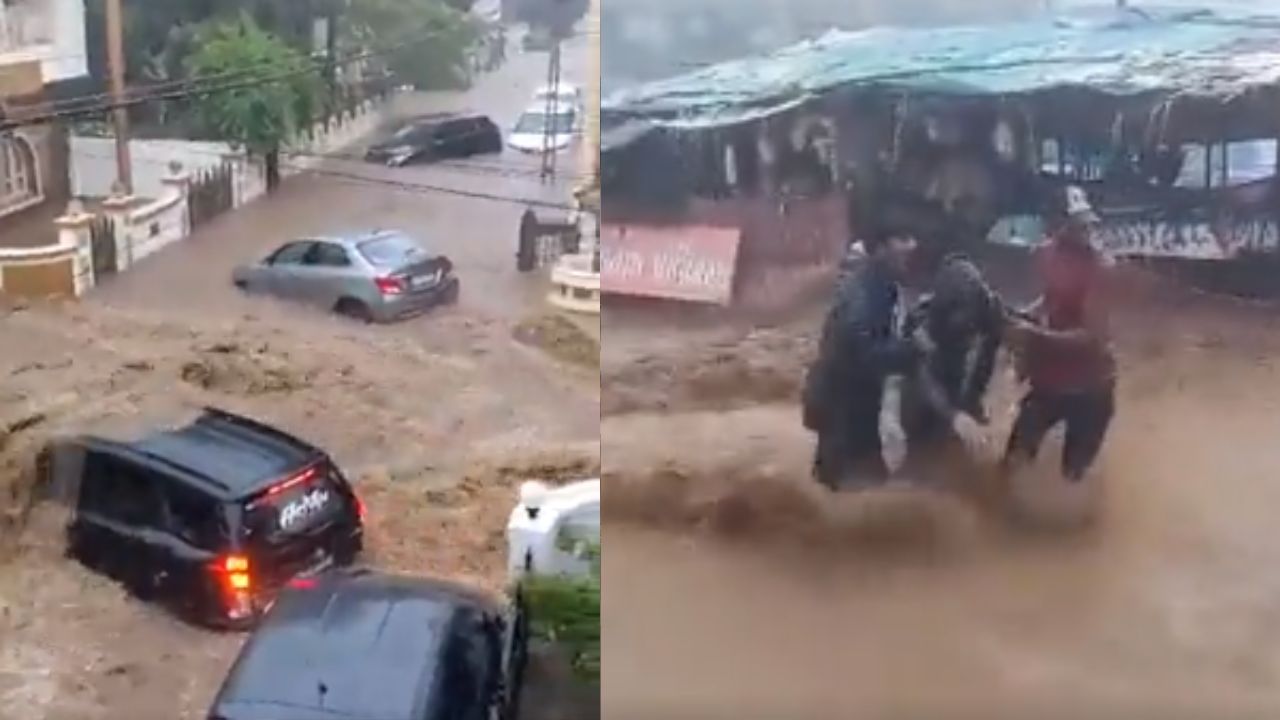 Gujarat Flood: জলের তোড়ে ভাসল গাড়ি, কোনওমতে প্রাণে বাঁচার চেষ্টা পথচারীদের, দেখুন ভয়ঙ্কর ভিডিয়ো