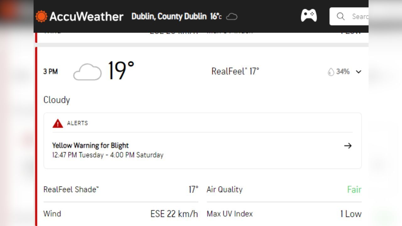 IND vs IRE 1st T20I Weather Forecast and Report at Dublin