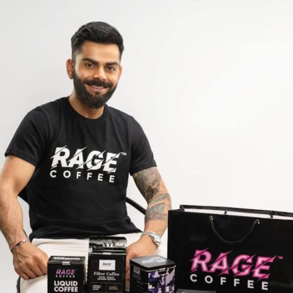 কোহলির Rage coffee ব্র্যান্ডে ইনভেস্টমেন্ট রয়েছে। তিনি এই ব্র্যান্ডের ব্র্যান্ড অ্যাম্বাসাডারও বটেন।