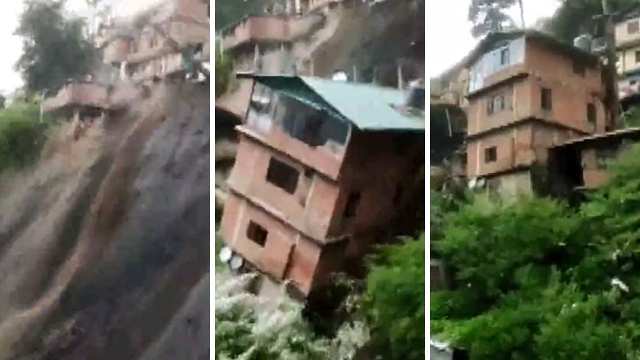 Landslide in Himachal: খেলনাবাড়ির মতো ভেঙে পড়ছে... দেখুন সিমলার সেই ভয়াবহ ভিডিয়ো