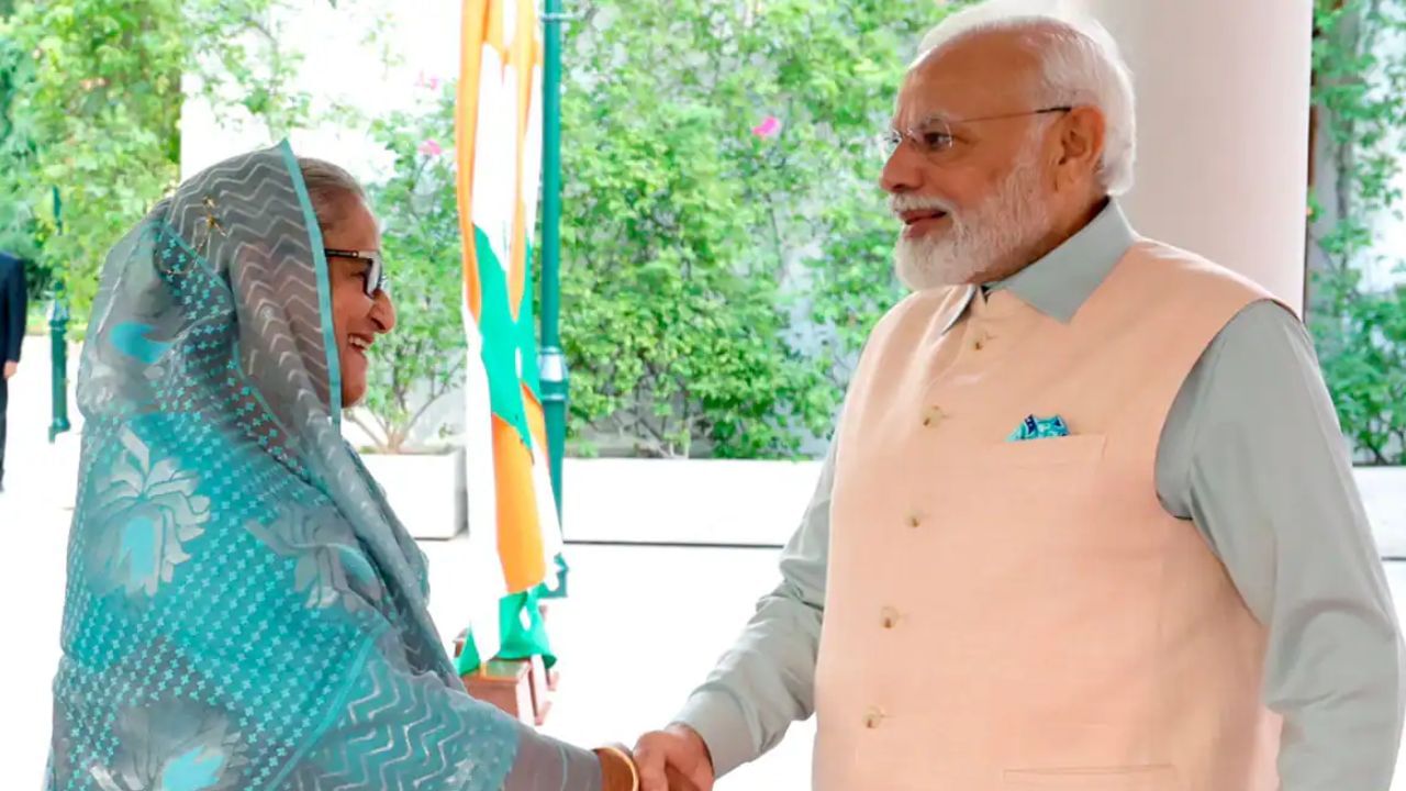 Bangladesh PM with PM Modi