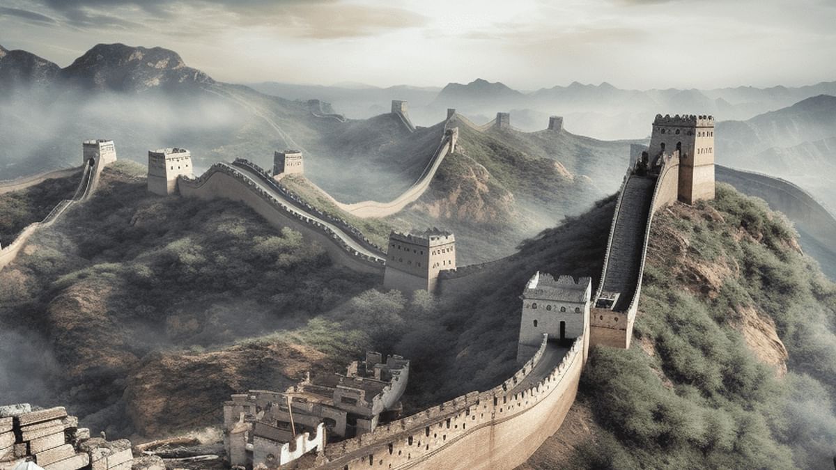Great Wall Of China: চালের গুঁড়োয় তৈরি চিনের প্রাচীর!