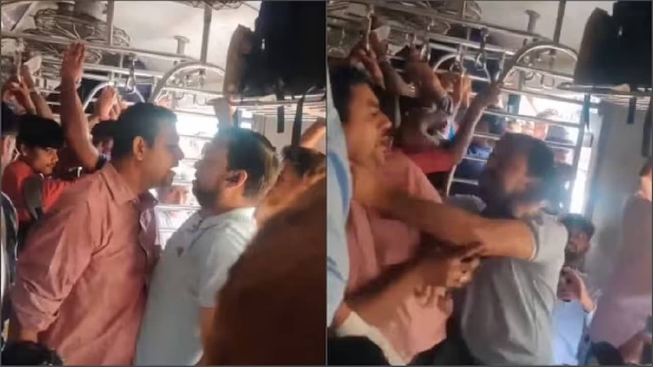 Viral Video: আরামে দাঁড়ানোর জায়গা না পেয়ে গলা টিপে মার, মুম্বই লোকালের ভিডিয়ো ভাইরাল