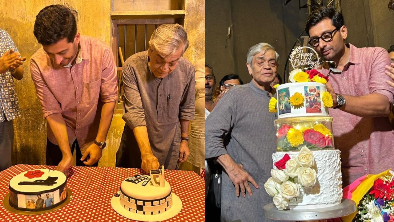 Feluda Shoot: 'ফেলুদা' ফ্লোরে জোড়া সেলিব্রেশন, সন্দীপ-ইন্দ্রনীল একে অপরকে জানালেন কীসের শুভেচ্ছা