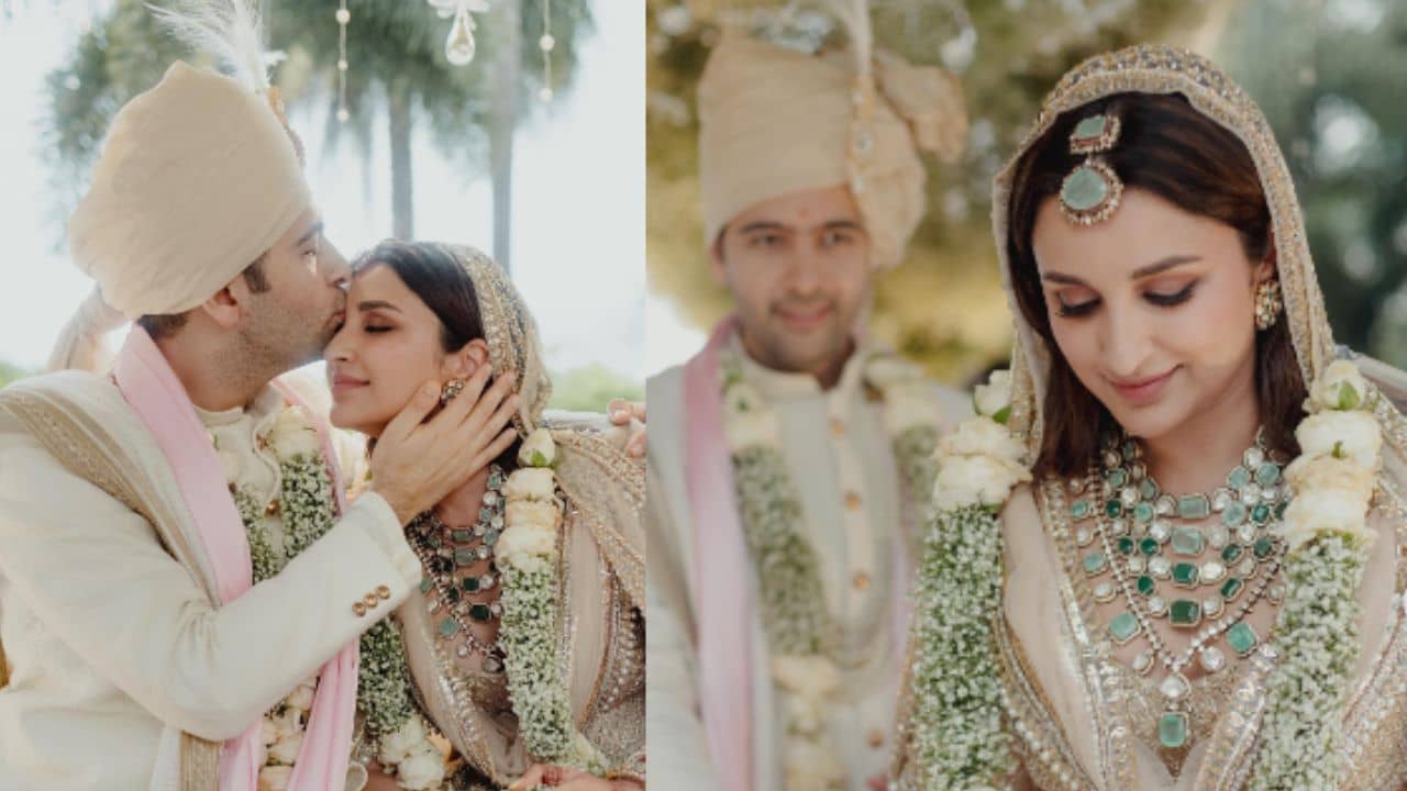 Raghav-Parineeti wedding Picture: আমরা একে অপরকে ছাড়া..., সোমবার সকালেই বিয়ের একগুচ্ছ ছবি শেয়ার পরিণীতির