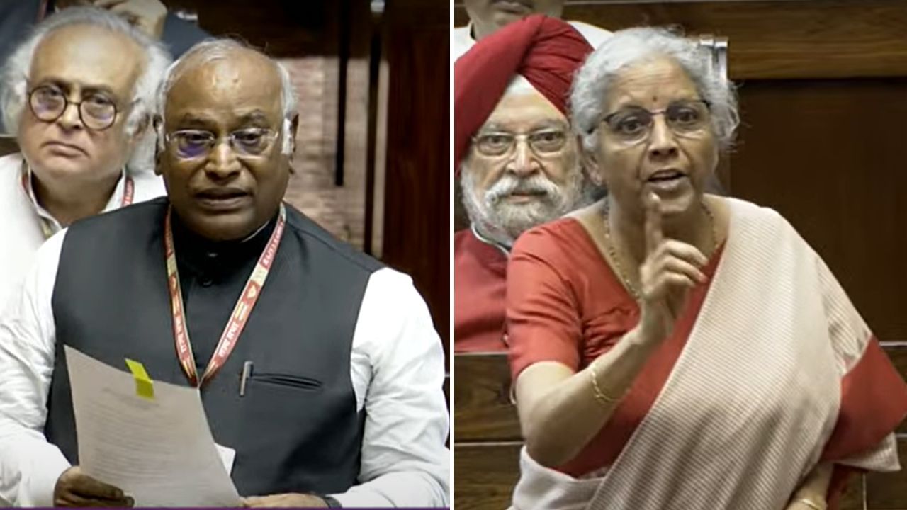 Rajya Sabha: ‘অদক্ষ মহিলাদের ভোটের টিকিট’, খাড়্গের মন্তব্য শুনেই তুলোধনা নির্মলার Rajya Sabha: ‘অদক্ষ মহিলাদের ভোটের টিকিট’, খাড়্গের মন্তব্য শুনেই তুলোধনা নির্মলার